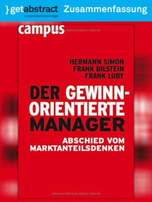 cover image of Der gewinnorientierte Manager (Zusammenfassung)